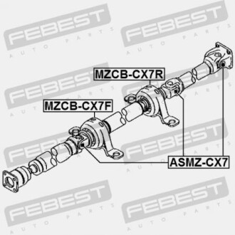 Фото 2 - Підшипник карданного валу FEBEST MZCB-CX7R (MZCBCX7R)