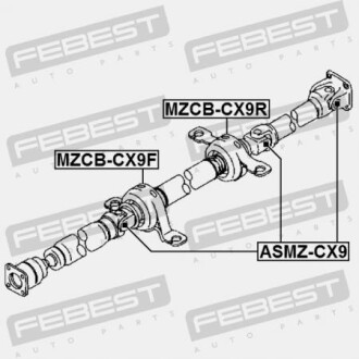 Фото 2 - Подшипник карданного вала FEBEST MZCB-CX9R (MZCBCX9R)