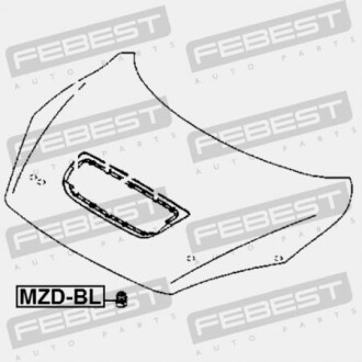 Фото 2 - Капот FEBEST MZDBL
