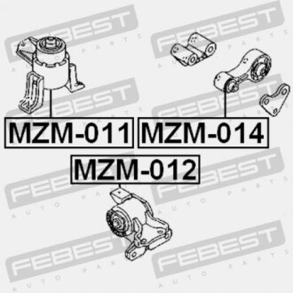 Фото 2 - Подушка двигуна FEBEST MZM-011 (MZM011)