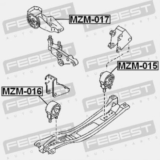 Фото 2 - Подушка двигуна FEBEST MZM-015