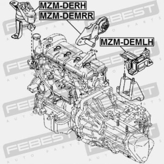 Фото 2 - Подушка двигателя FEBEST MZM-DEMLH (MZMDEMLH)