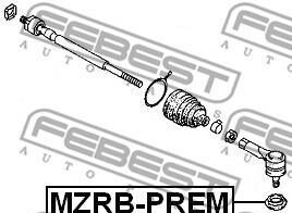 Фото 2 - Рулевая тяга FEBEST MZRB-PREM
