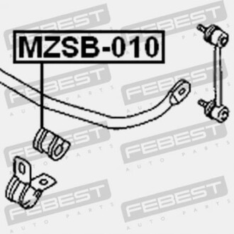 Фото 2 - Втулка стабілізатора FEBEST MZSB-010 (MZSB010)