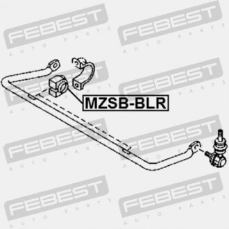 Фото 2 - Втулка стабілізатора FEBEST MZSBBLR