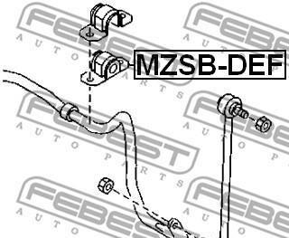 Фото 2 - Втулка стабілізатора FEBEST MZSB-DEF (MZSBDEF)
