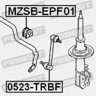Фото 2 - Втулка стабілізатора FEBEST MZSBEPF01