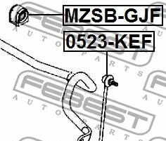 Фото 2 - Втулка стабилизатора FEBEST MZSBGJF