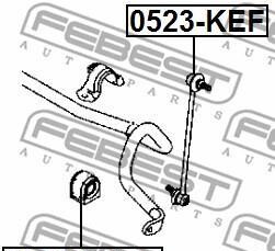 Фото 2 - Втулка стабилизатора FEBEST MZSB-KEF (MZSBKEF)