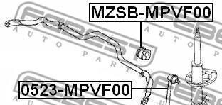 Фото 2 - Втулка стабілізатора FEBEST MZSB-MPVF00 (MZSBMPVF00)
