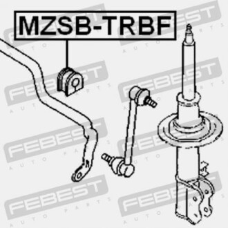 Фото 2 - Втулка стабілізатора FEBEST MZSBTRBF
