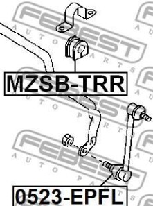Фото 2 - Втулка стабілізатора FEBEST MZSB-TRR (MZSBTRR)