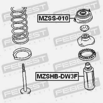 Фото 2 - Пыльник/отбойник FEBEST MZSHBDW3F