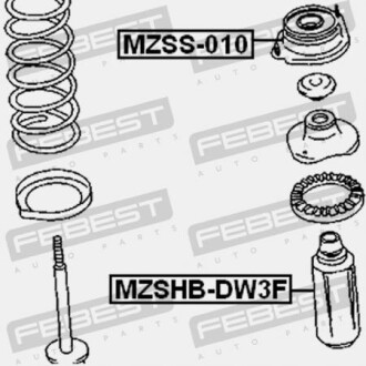 Фото 2 - Опора стойки амортизатора FEBEST MZSS-010