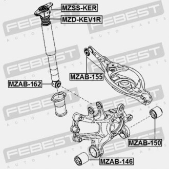 Фото 2 - Опора стойки амортизатора FEBEST MZSSKER