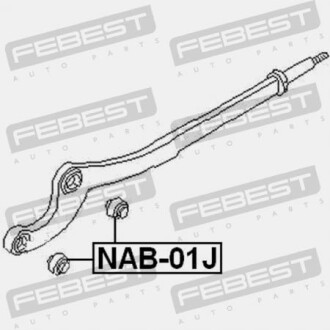 Фото 2 - Сайлентблок важеля FEBEST NAB-01J (NAB01J)