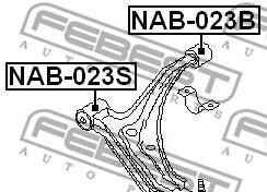 Фото 2 - Сайлентблок важеля FEBEST NAB023B