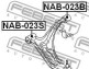 САЙЛЕНБЛОК ПЕРЕДНИЙ ПЕРЕДНЕГО РЫЧАГА (NISSAN MICRA MARCH K11 1992-2002) - (545002U711, 545012U711, 5450172B01) FEBEST NAB-023S (фото 2)