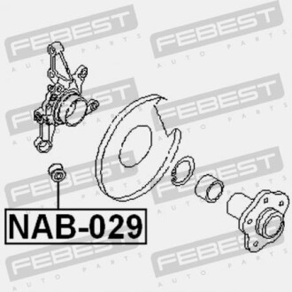 Фото 2 - Сайлентблок важеля FEBEST NAB-029 (NAB029)