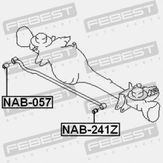 Фото 2 - Сайлентблок важеля FEBEST NAB-057 (NAB057)