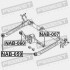 Сайлентблок заднього важеля Almera/Sunny 00-06 - (5513095F0A, 551350M000, 4516831000) FEBEST NAB-060 (фото 2)