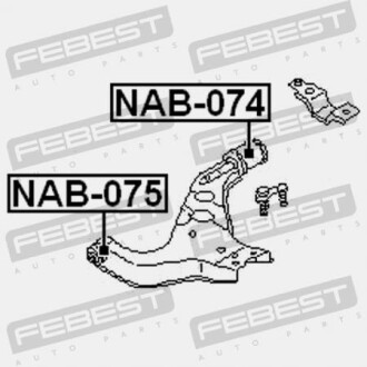 Фото 2 - Сайлентблок важеля FEBEST NAB-074 (NAB074)