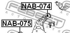 Фото 2 - Сайлентблок важеля FEBEST NAB075