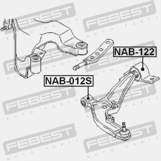 Фото 2 - Сайлентблок рычага FEBEST NAB-122