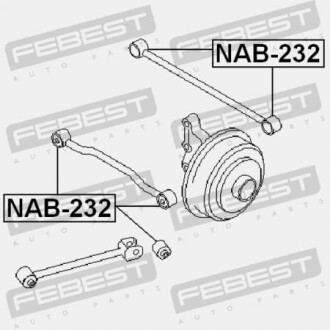 Фото 2 - Сайлентблок важеля FEBEST NAB-232 (NAB232)