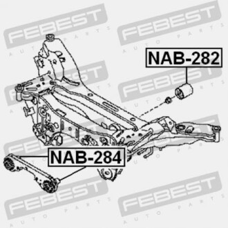 Фото 2 - Сайлентблок FEBEST NAB-282