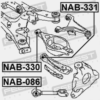 Фото 2 - Сайлентблок рычага FEBEST NAB-330 (NAB330)