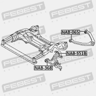Фото 2 - Сайлентблок рычага FEBEST NAB368