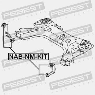 Фото 2 - Сайлентблок рычага FEBEST NAB-NM-KIT (NABNMKIT)