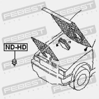 Фото 2 - Капот FEBEST ND-HD (NDHD)