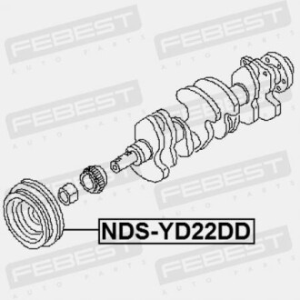 Фото 2 - Шків колінвалу / Демфер FEBEST NDSYD22DD