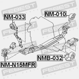 Фото 2 - Подушка двигателя FEBEST NM010
