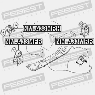 Фото 2 - Подушка двигателя FEBEST NM-A33MFR (NMA33MFR)