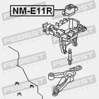 Фото 2 - Подушка двигателя FEBEST NM-E11R (NME11R)
