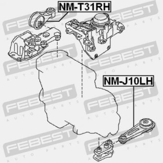 Фото 2 - Подушка двигателя FEBEST NMT31RH