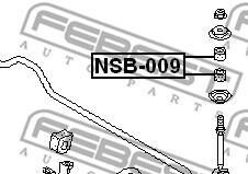 Фото 2 - Сайлентблок важеля FEBEST NSB-009 (NSB009)