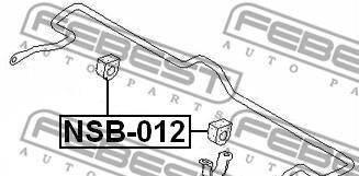 Фото 2 - Втулка стабилизатора FEBEST NSB012