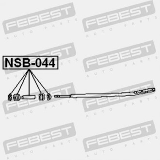 Фото 2 - Сайлентблок важеля FEBEST NSB044