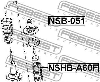 Фото 2 - Пильник/відбійник FEBEST NSB051