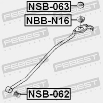 Фото 2 - Елемент трансмісії FEBEST NSB-062 (NSB062)