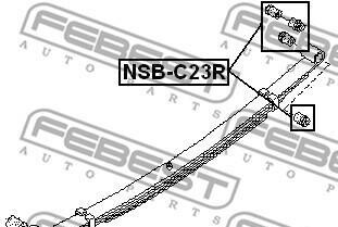 Фото 2 - Ресора FEBEST NSB-C23R (NSBC23R)