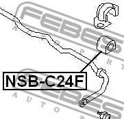 Фото 2 - Втулка стабілізатора FEBEST NSBC24F