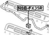 ВТУЛКА ЗАДНЕГО СТАБИЛИЗАТОРА D24 (INFINITI FX45/35 (S50) 2002-2008) - (54613JK01A, 54613CG024) FEBEST NSB-FX35R (фото 2)