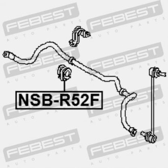 Фото 2 - Втулка стабилизатора FEBEST NSBR52F
