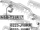 Втулка стабілізатора - (54613JG19C, 54613JG17C, 54613JG19D) FEBEST NSB-T31R17 (фото 2)