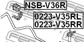 Фото 2 - Втулка стабилизатора FEBEST NSBV-36R (NSBV36R)